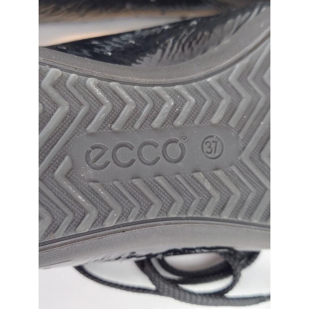ECCO Women's Spin Black Patent Leather Lace Up Sneaker Size 7 - Picture 11 of 11